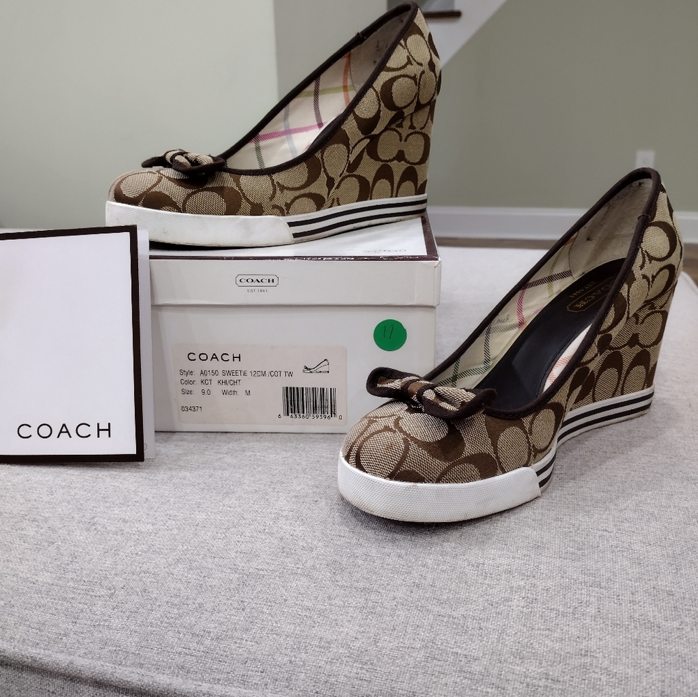 Coach sneaker/show with heel.